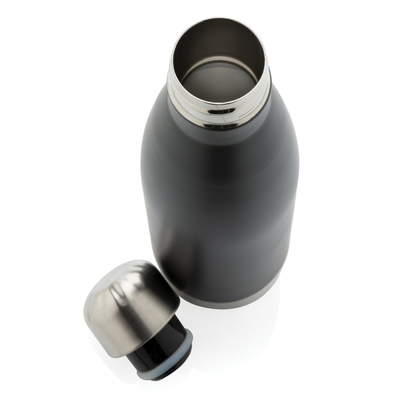 Load image into Gallery viewer, Stainless steel vacuum insulated bottle from XD Collection, drinkware with a sleek design and secure lid for hot or cold beverages.
