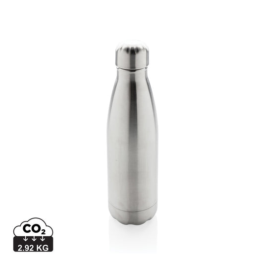 Stainless steel vacuum insulated drinkware bottle from XD Collection with a sleek, modern design and spill-proof lid.