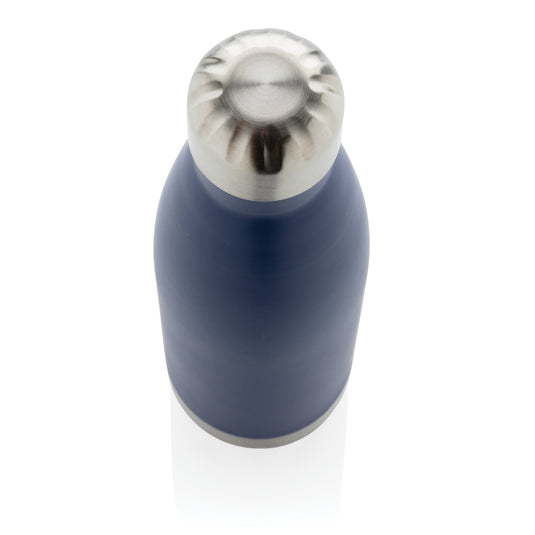 Stainless steel vacuum insulated drinkware bottle from XD Collection, showing a sleek, double-walled design for hot and cold beverages.