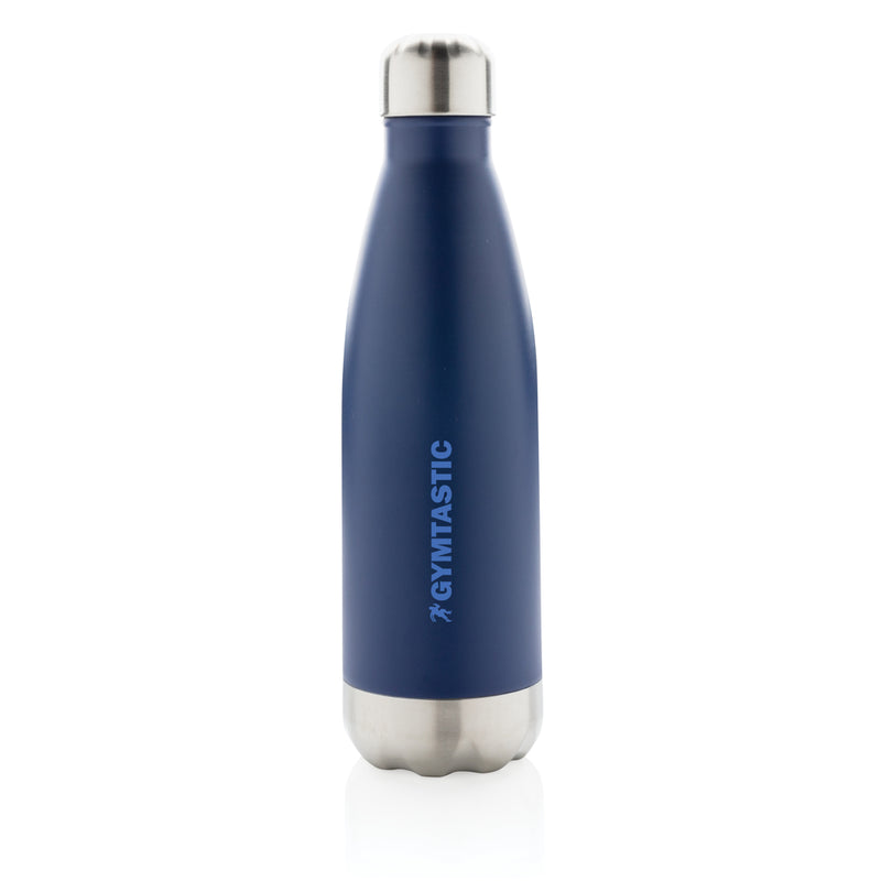 Load image into Gallery viewer, Stainless steel vacuum insulated drinkware bottle from XD Collection, features a sleek design and leak-proof lid for keeping beverages hot or cold.
