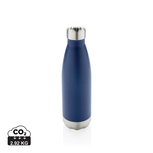 Stainless steel vacuum insulated bottle from XD Collection, durable drinkware with a sleek, modern design for hot and cold beverages.