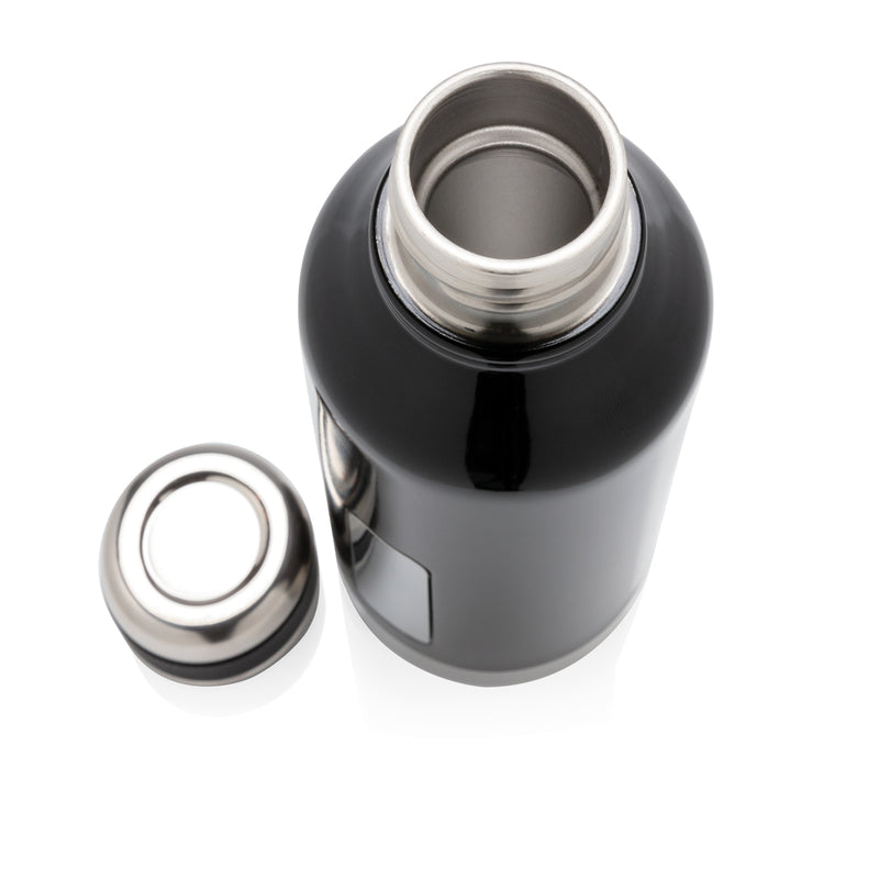 Load image into Gallery viewer, Leak proof vacuum bottle with logo plate - Custom Wood Designs
