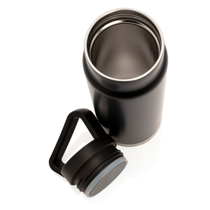 Load image into Gallery viewer, XD Collection leakproof vacuum on-the-go bottle with handle, showcasing durable drinkware design with secure lid and ergonomic grip.
