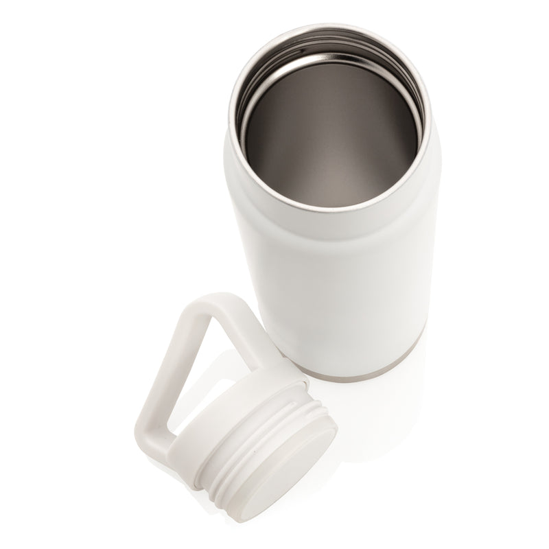 Load image into Gallery viewer, XD Collection leakproof vacuum on-the-go bottle with handle, durable drinkware for hot and cold beverages, portable and easy to carry.
