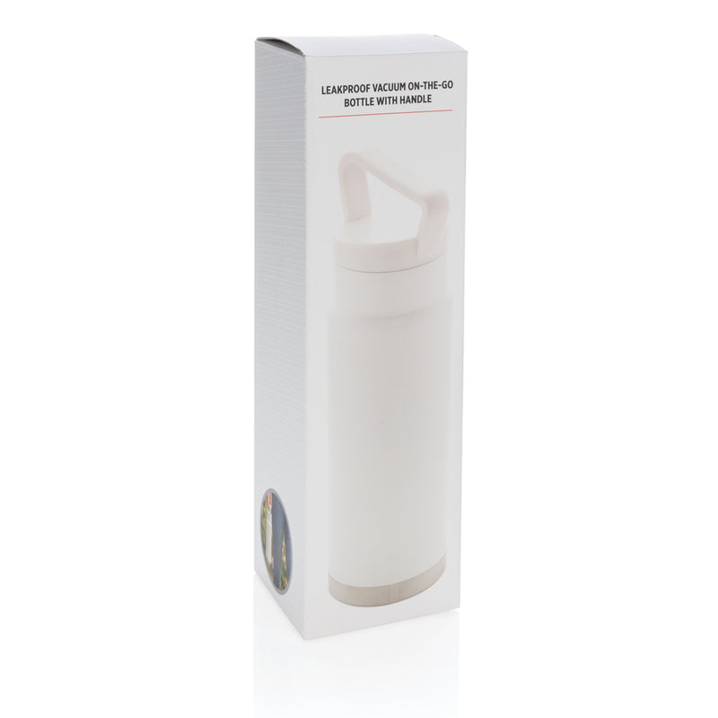 Load image into Gallery viewer, XD Collection leakproof vacuum on-the-go bottle with handle, portable drinkware for hot or cold beverages.
