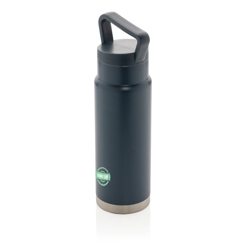 Load image into Gallery viewer, Leakproof XD Collection vacuum on-the-go bottle with handle, showcasing durable drinkware ideal for travel and hydration.
