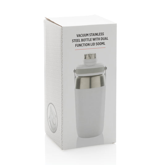 Vacuum stainless steel dual function lid bottle 500ml - Custom Wood Designs
