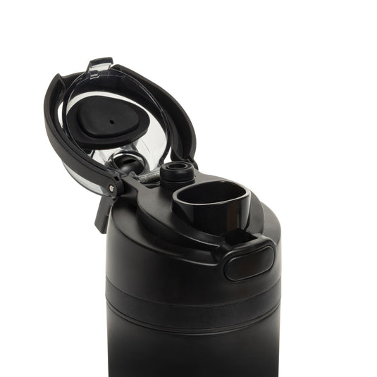 XD Collection Omni Sip RCS certified re-steel lockable 720ml water bottle with secure lid and durable stainless steel construction.