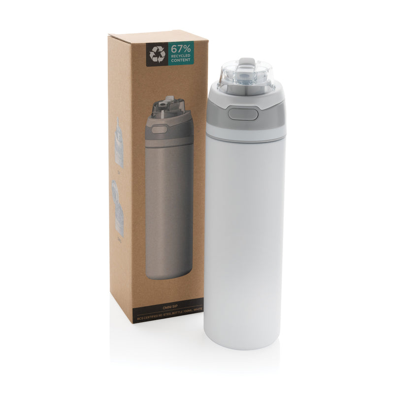 Load image into Gallery viewer, XD Collection Omni Sip RCS certified re-steel lockable 720ml bottle, durable drinkware with secure lid and sleek design.

