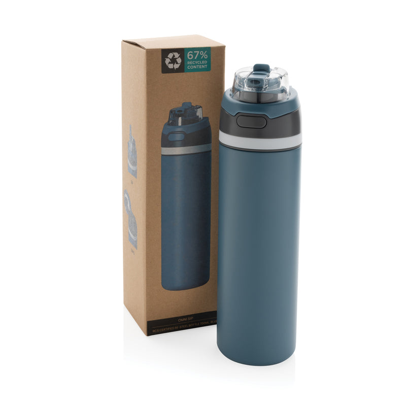 Load image into Gallery viewer, XD Collection Omni Sip RCS certified re-steel lockable 720ml bottle for drinkware, with a sleek design and secure lid.

