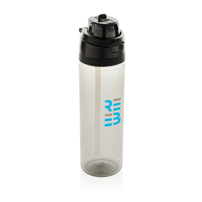 Load image into Gallery viewer, XD Collection Omni Sip RCS RPET water bottle, 800ML, clear drinkware with a secure lid and ergonomic design.
