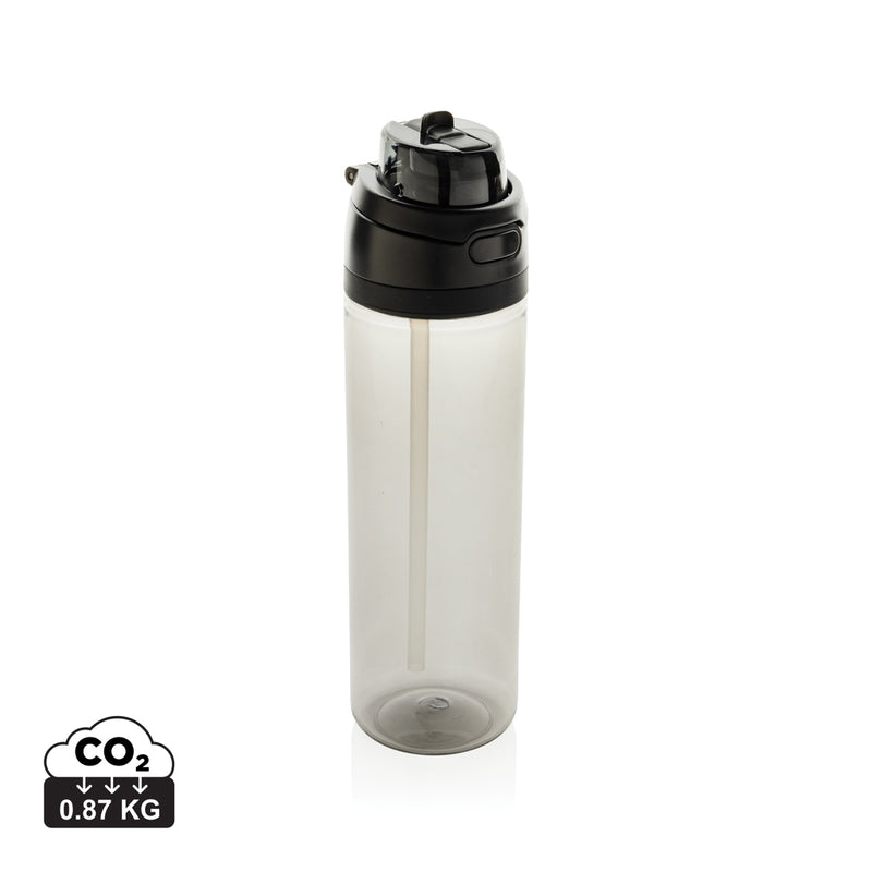 Load image into Gallery viewer, XD Collection Omni Sip RCS RPET water bottle, 800ML, clear drinkware with a screw cap and ergonomic design.
