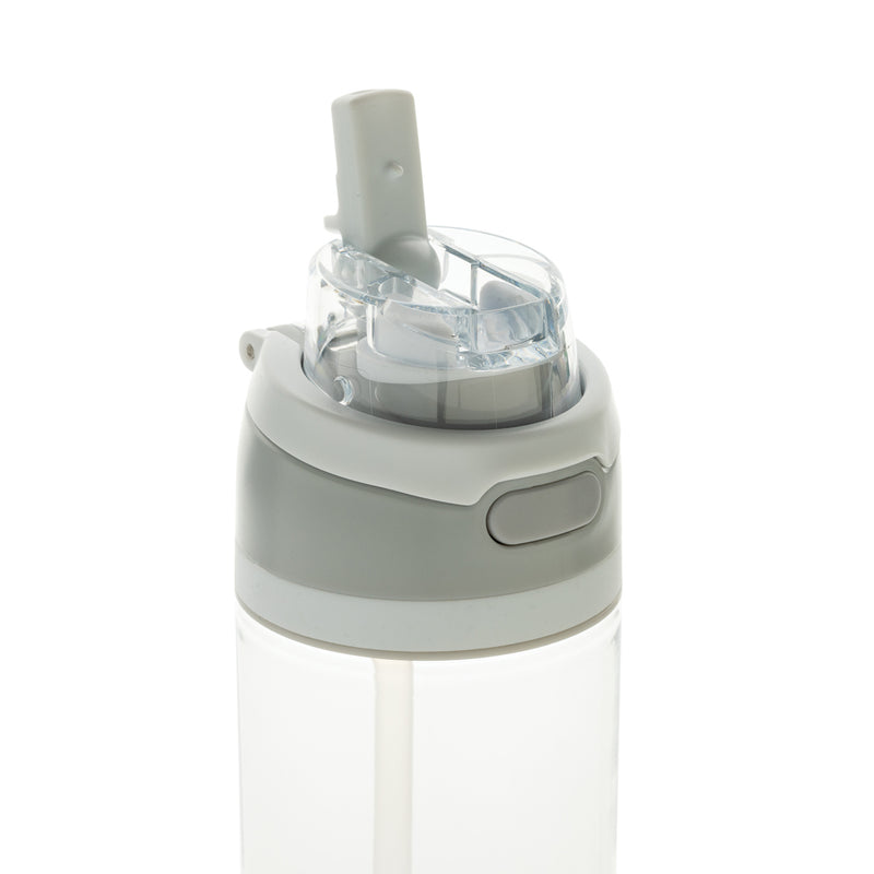 Load image into Gallery viewer, XD Collection Omni Sip RCS RPET water bottle, 800ML, clear plastic drinkware with a screw-top lid and ergonomic design.
