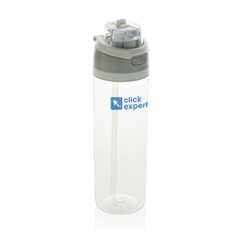 Load image into Gallery viewer, XD Collection Omni Sip RCS RPET 800ML water bottle in clear, eco-friendly drinkware with a screw lid and ergonomic design.
