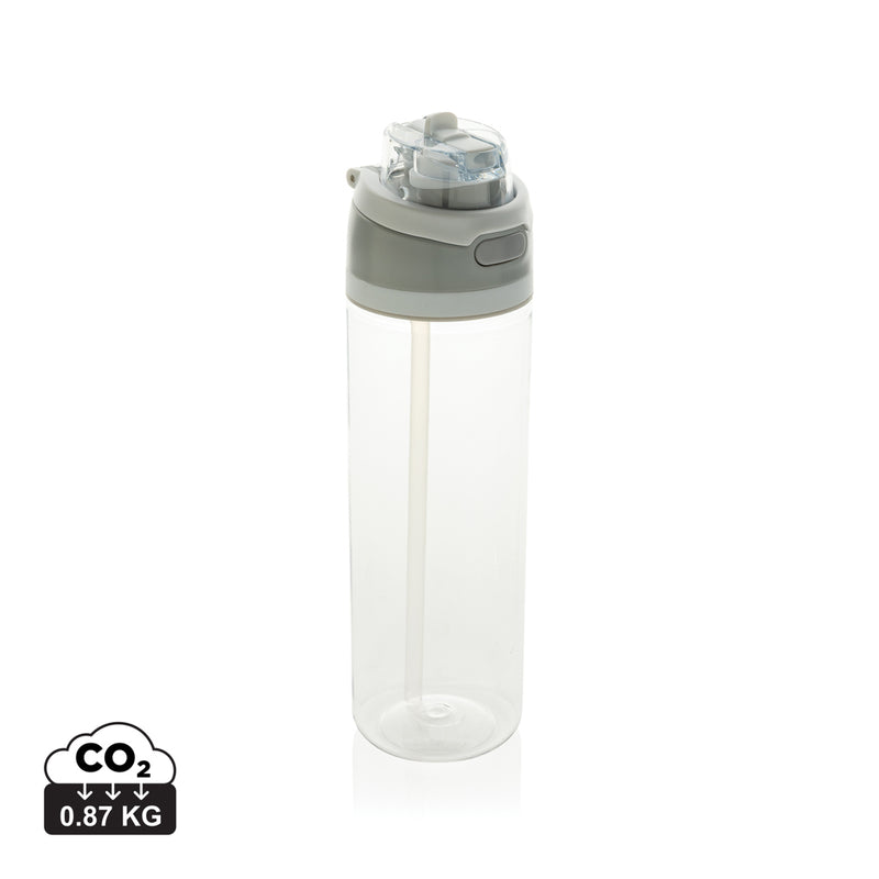 Load image into Gallery viewer, XD Collection Omni Sip RCS RPET water bottle 800ML in transparent green with a screw cap and ergonomic design.
