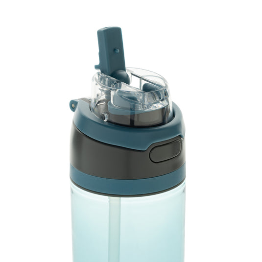 XD Collection Omni Sip RCS RPET water bottle, 800ML, clear drinkware with flip lid and ergonomic design.