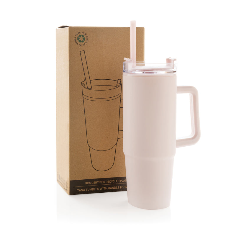 Load image into Gallery viewer, Tana RCS plastic tumbler with handle 900ml - Custom Wood Designs

