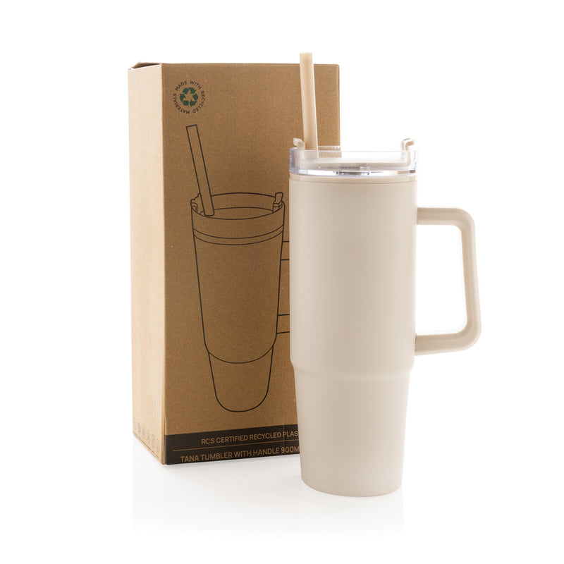 Load image into Gallery viewer, Tana RCS plastic tumbler with handle 900ml - Custom Wood Designs
