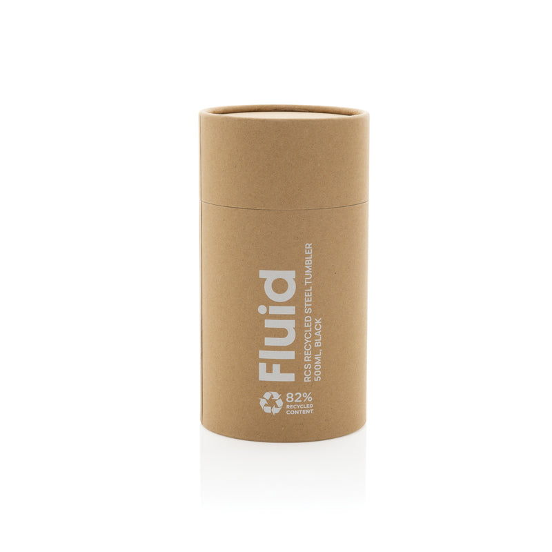 Load image into Gallery viewer, Fluid RCS certified recycled steel tumbler 500ml - Custom Wood Designs
