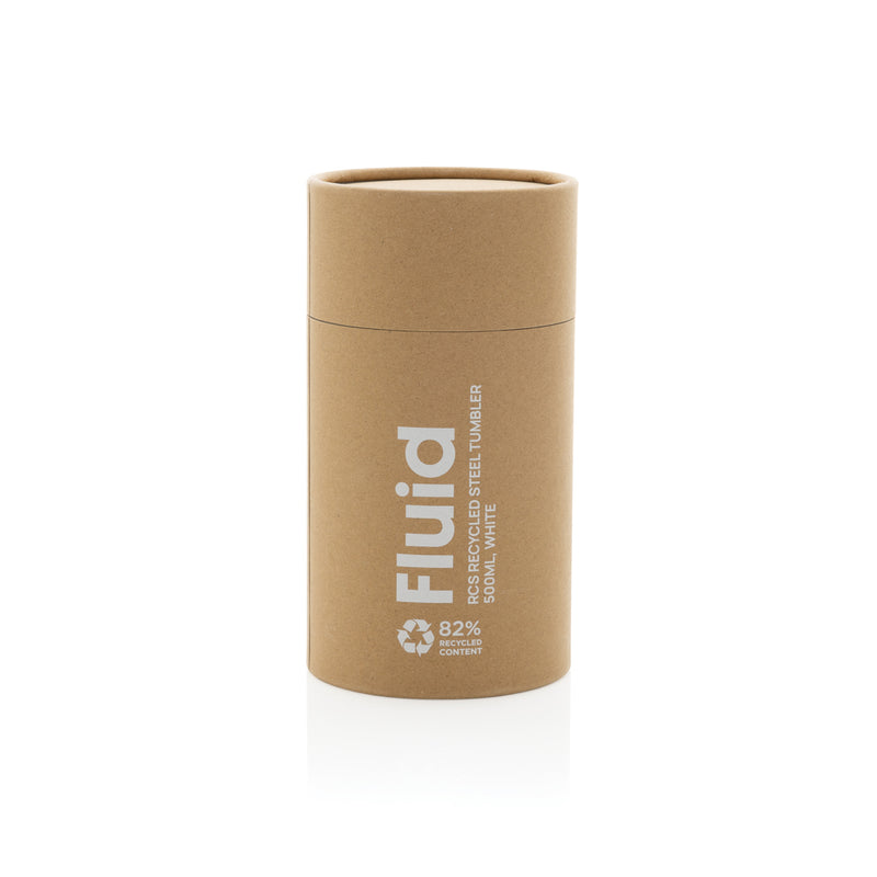 Load image into Gallery viewer, Fluid RCS certified recycled steel tumbler 500ml - Custom Wood Designs
