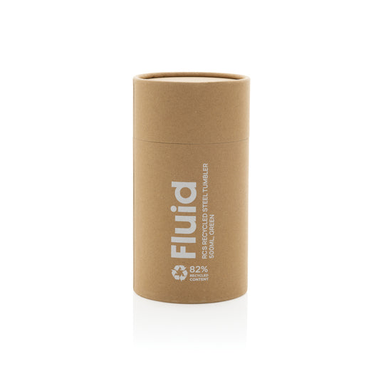 Fluid RCS certified recycled steel tumbler 500ml - Custom Wood Designs