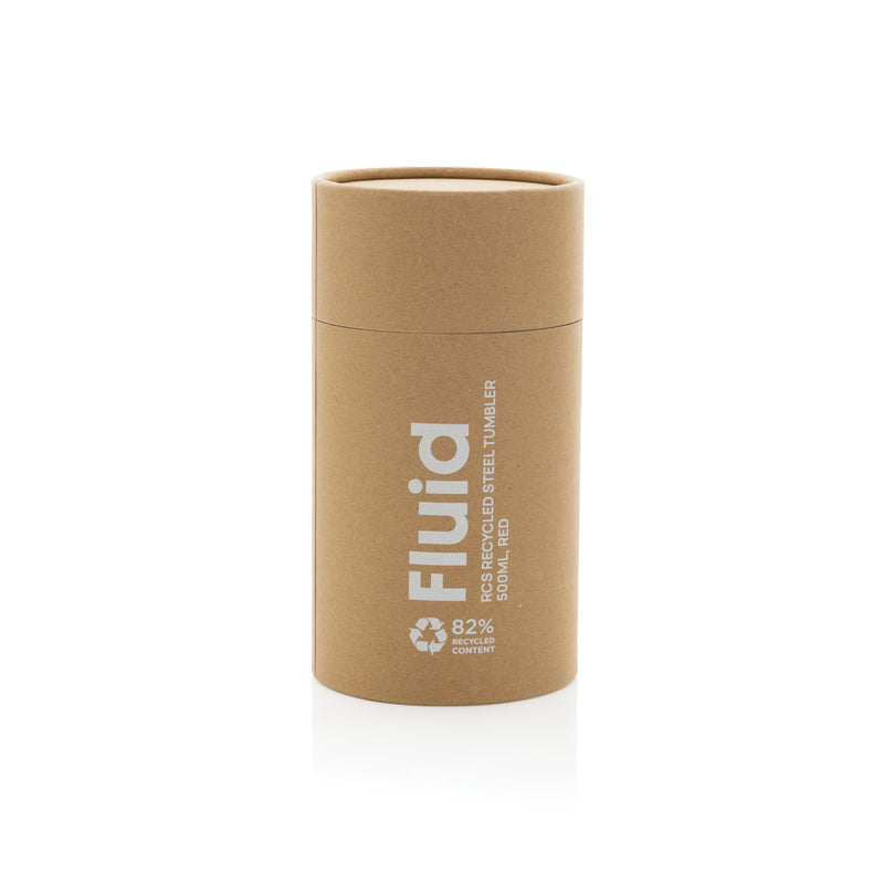 Load image into Gallery viewer, Fluid RCS certified recycled steel tumbler 500ml - Custom Wood Designs
