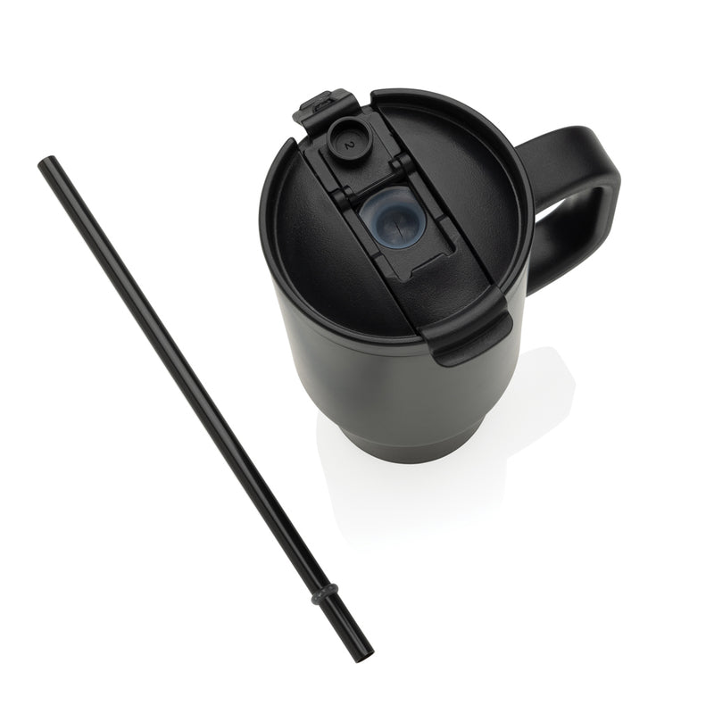 Load image into Gallery viewer, Cruiser RCS recycled leakproof compact tumbler by XD Collection, 480ml drinkware with a sleek design and secure lid.
