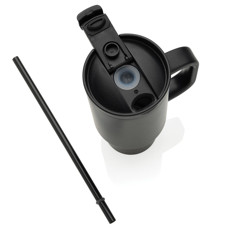 Load image into Gallery viewer, Cruiser RCS recycled leakproof compact tumbler by XD Collection, 480ML drinkware with a sleek design and spill-proof lid.

