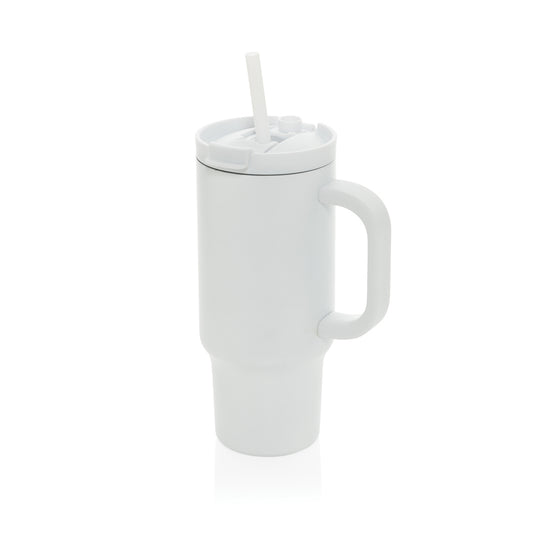 Cruiser RCS recycled leakproof compact tumbler in 480ml from XD Collection, stainless steel drinkware with a secure lid.