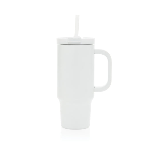 Recycled Cruiser RCS leakproof compact tumbler 480ML from XD Collection, shown in gray with a sleek, eco-friendly design.