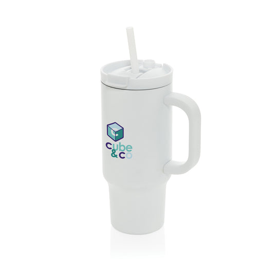 Cruiser RCS recycled leakproof compact tumbler by XD Collection, 480ML drinkware with a sleek design and secure lid.