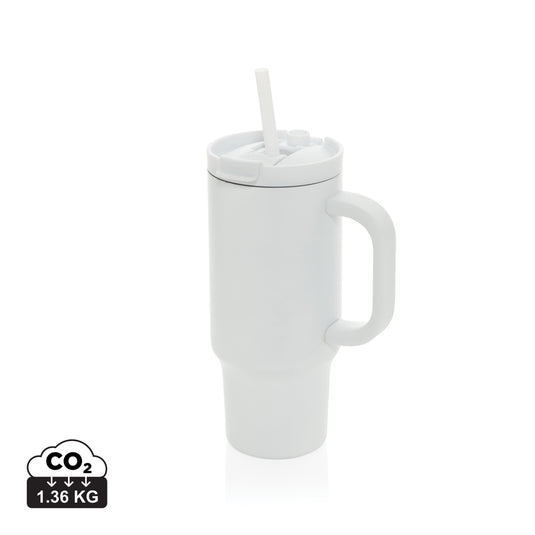 Recycled Cruiser RCS leakproof compact tumbler by XD Collection, 480ML drinkware with a sleek design and secure lid.
