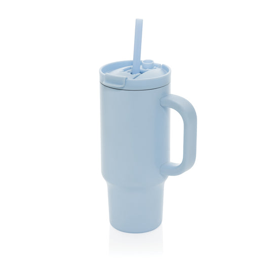 Cruiser RCS recycled leakproof compact tumbler by XD Collection, 480ML drinkware with a sleek design and secure lid.