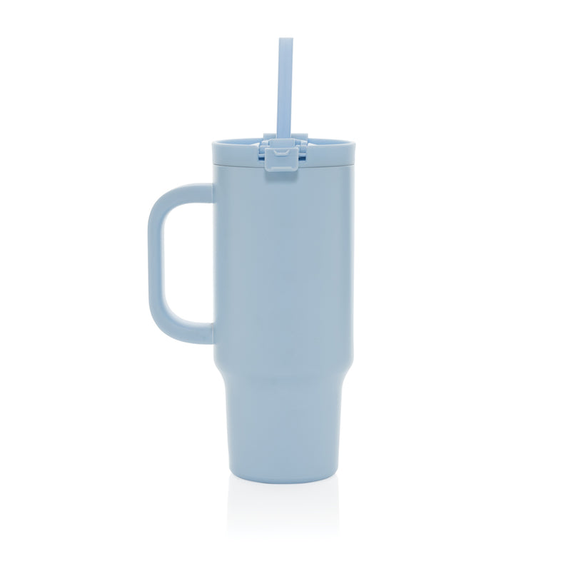 Load image into Gallery viewer, XD Collection Cruiser RCS recycled leakproof 480ML compact tumbler for drinks, featuring a sleek design and secure lid.
