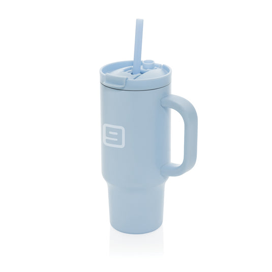 Cruiser RCS recycled leakproof compact tumbler by XD Collection, 480ML drinkware with a sleek design and secure lid.