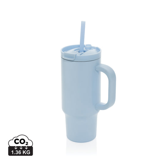 XD Collection Cruiser RCS recycled leakproof compact tumbler 480ML in stainless steel, showing the sleek, eco-friendly drinkware design.