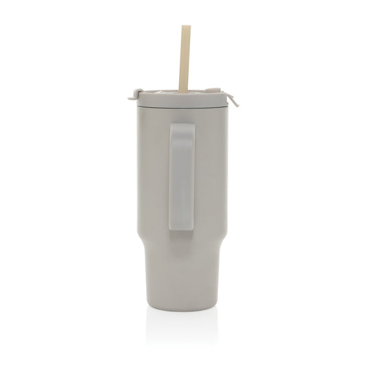 XD Collection Cruiser RCS recycled leakproof compact tumbler 480ML in stainless steel, with a sleek design and secure lid.
