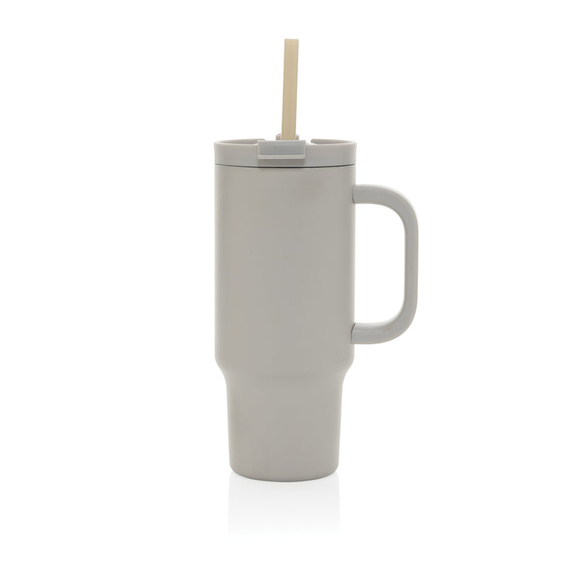Load image into Gallery viewer, XD Collection Cruiser RCS recycled leakproof compact tumbler 480ML in stainless steel with a sleek design and secure lid.
