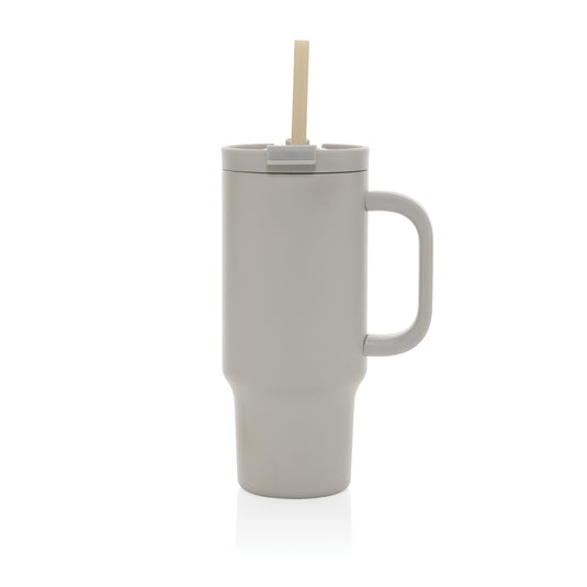 XD Collection Cruiser RCS recycled leakproof compact tumbler 480ML in stainless steel with a sleek design and secure lid.