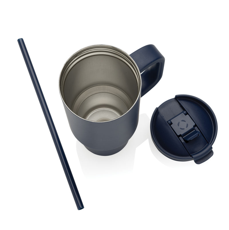 Load image into Gallery viewer, XD Collection Cruiser RCS recycled leakproof compact tumbler 480ML, eco-friendly drinkware, with a sleek design and secure lid.
