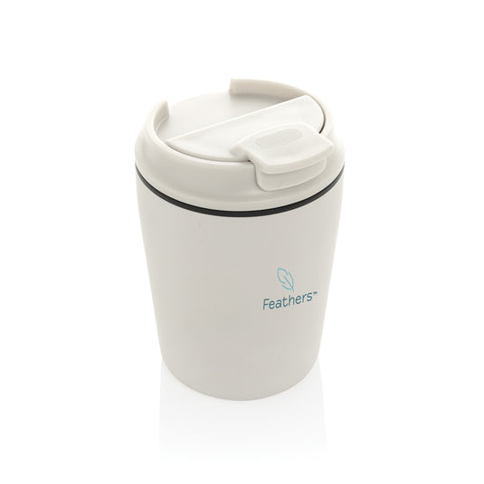 XD Xclusive Pico Barista RCS coffee mug 220ML in tube gift box, white ceramic drinkware with logo design.