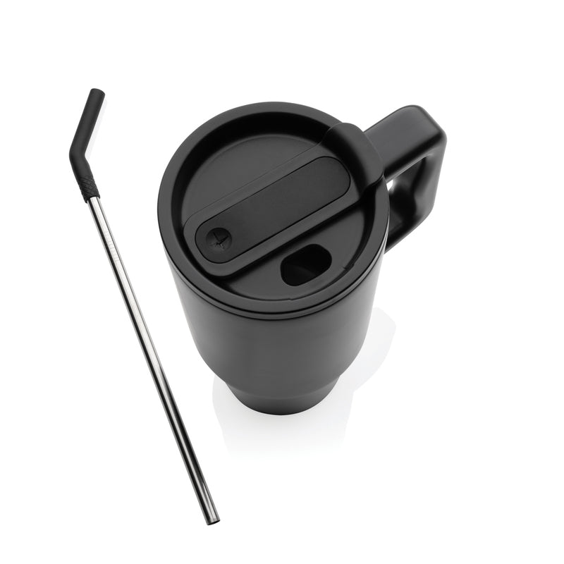 Load image into Gallery viewer, Embrace deluxe RCS recycled stainless steel tumbler 900ml by XD Collection, featuring a sleek design and durable drinkware.
