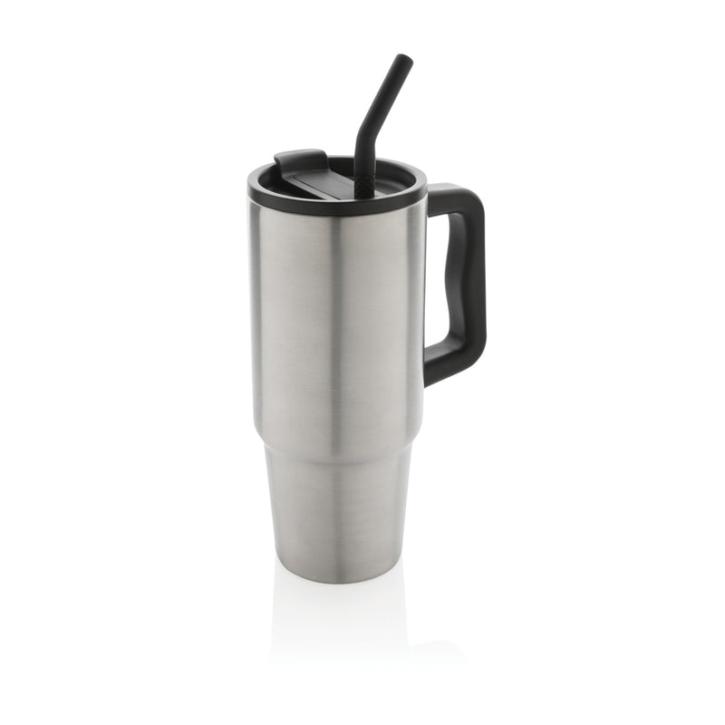 Load image into Gallery viewer, Embrace deluxe RCS recycled stainless steel tumbler 900ml by XD Collection, featuring a sleek drinkware design with a secure lid.
