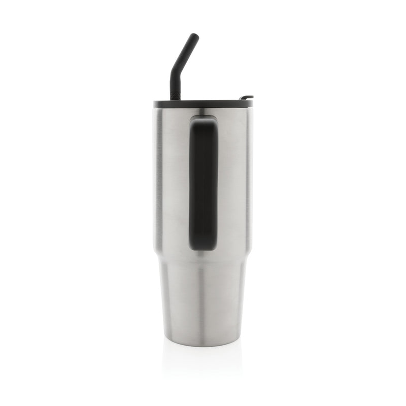 Load image into Gallery viewer, Embrace Deluxe RCS recycled stainless steel tumbler 900ml from XD Collection, with a sleek drinkware design and secure lid.
