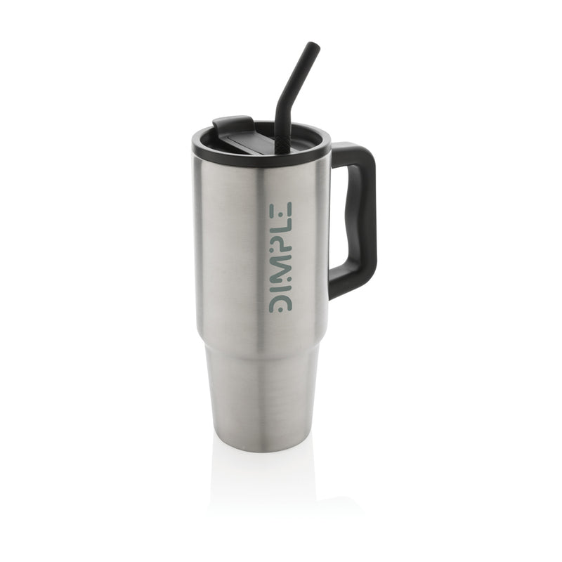 Load image into Gallery viewer, Embrace deluxe RCS recycled stainless steel tumbler 900ml from XD Collection, with a sleek design and spill-proof lid.
