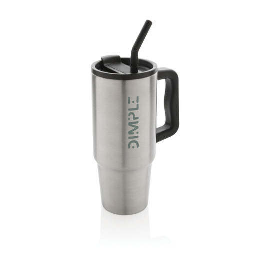 Embrace deluxe RCS recycled stainless steel tumbler 900ml from XD Collection, with a sleek design and spill-proof lid.