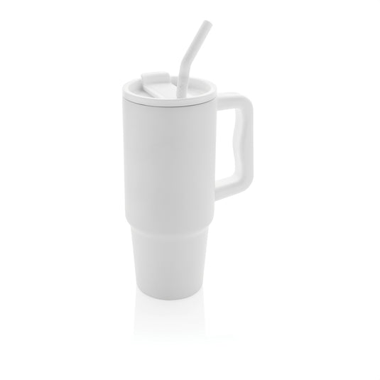 Embrace deluxe RCS recycled stainless steel tumbler 900ml from XD Collection, eco-friendly drinkware with a sleek design.