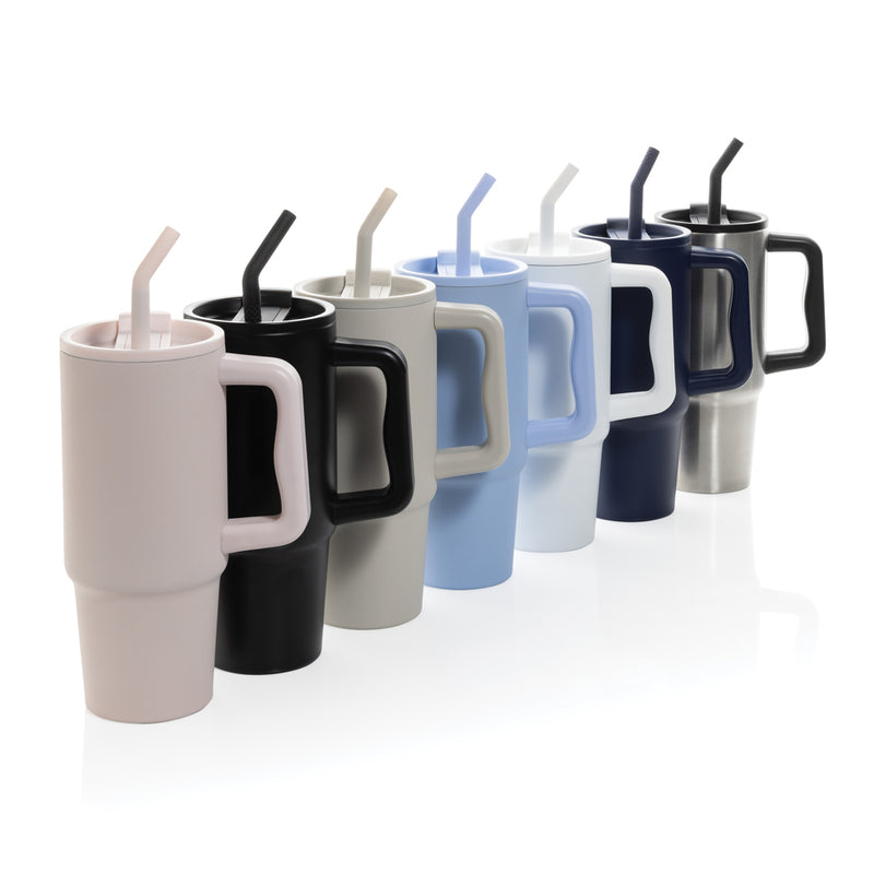 Load image into Gallery viewer, XD Collection Embrace deluxe 900ml RCS recycled stainless steel tumbler, durable drinkware with a sleek finish.
