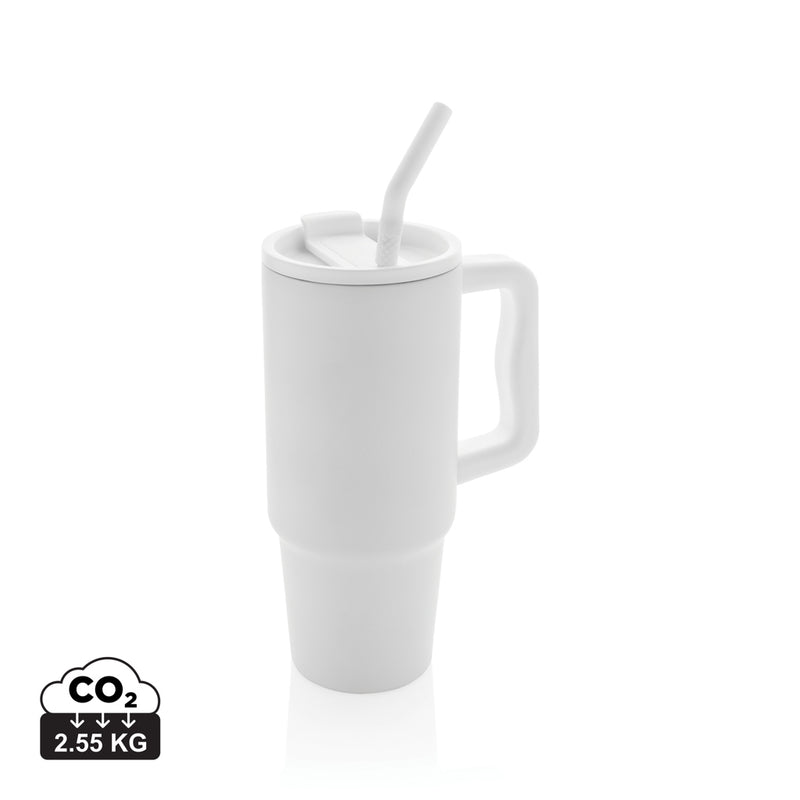 Load image into Gallery viewer, Embrace deluxe RCS recycled stainless steel tumbler 900ml by XD Collection, featuring a sleek drinkware design with a lid and durable finish.

