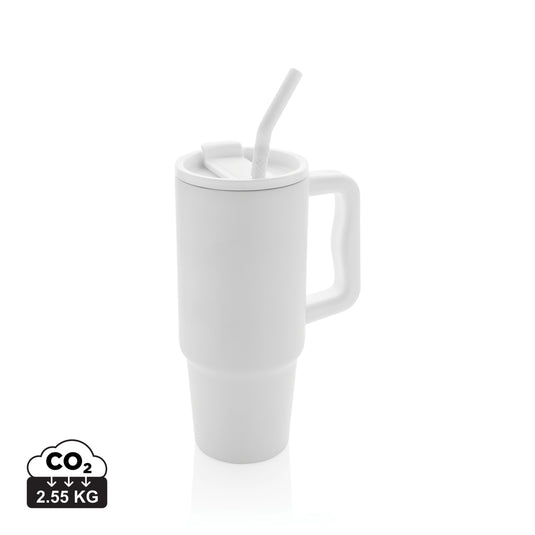 Embrace deluxe RCS recycled stainless steel tumbler 900ml by XD Collection, featuring a sleek drinkware design with a lid and durable finish.